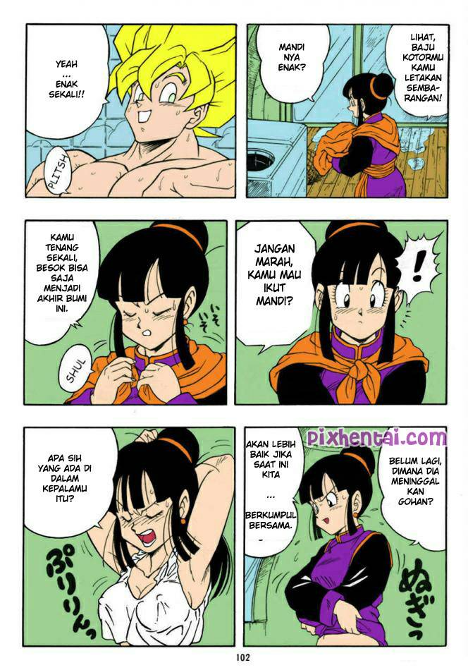 Chi-Chi dientot Goku saat Mandi Komik hentai xxx manga sex bokep 03