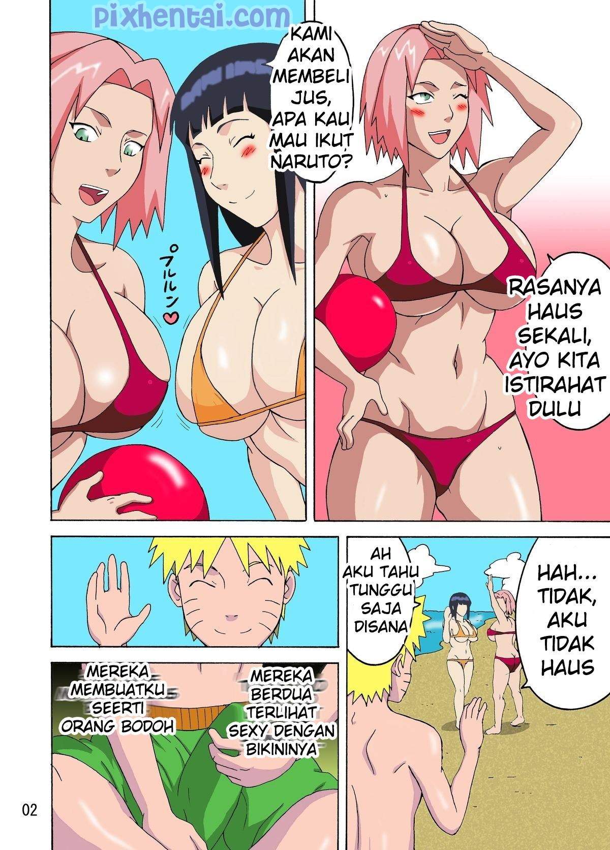 Komik Hentai Tsunade's Obscene Beach : Gara-gara Kelakuan Mesum Naruto Manga XXX Porn Doujin Sex Bokep 02